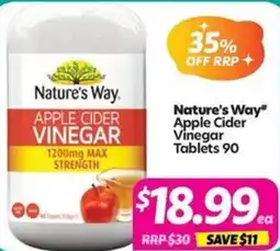 Your Discount Chemist Nature's Way Apple Cider Vinegar offer