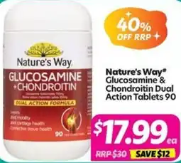 Your Discount Chemist Nature's Way Glucosamine & Chondroitin Dual Action offer