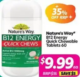 Your Discount Chemist Nature's Way B12 Energy Quick Chewable offer