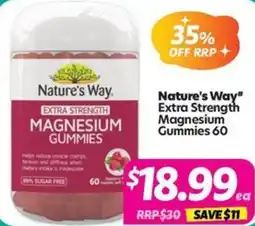 Your Discount Chemist Nature's Way Extra Strength Magnesium Gummies offer
