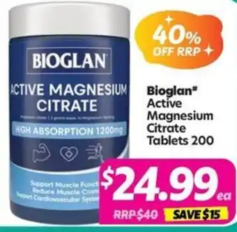 Your Discount Chemist Bioglan Active Magnesium Citrate offer