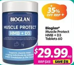 Your Discount Chemist Bioglan Muscle Protect HMB + D3 offer