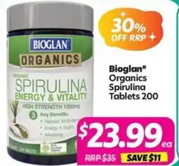 Your Discount Chemist Bioglan Organics Spirulina offer