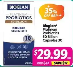 Your Discount Chemist Bioglan Platinum Probiotics 50 Billion offer