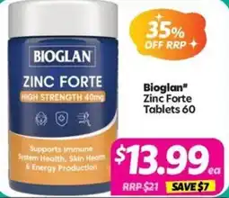 Your Discount Chemist Bioglan Zinc Forte offer