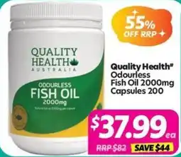 Your Discount Chemist Quality Health Odourless Fish Oil offer