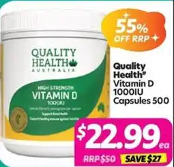 Your Discount Chemist Quality Health Vitamin D 1000IU offer