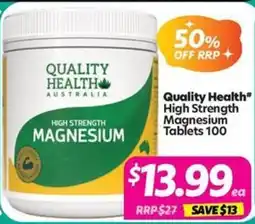 Your Discount Chemist Quality Health High Strength Magnesium offer