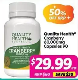 Your Discount Chemist Quality Health Cranberry offer