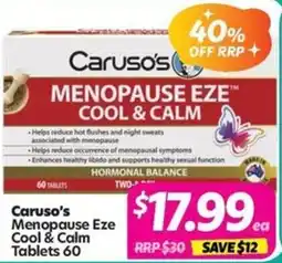 Your Discount Chemist Caruso's Menopause Eze Cool & Calm offer