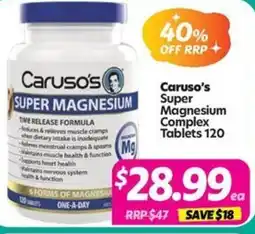 Your Discount Chemist Caruso's Super Magnesium Complex offer