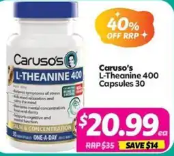 Your Discount Chemist Caruso's L-Theanine 400 offer