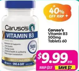 Your Discount Chemist Caruso's Vitamin B3 offer