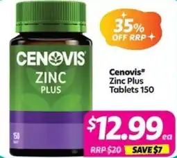 Your Discount Chemist Cenovis Zinc Plus offer