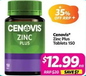 Your Discount Chemist Cenovis Zinc Plus offer