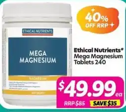 Your Discount Chemist Ethical Nutrients Mega Magnesium offer