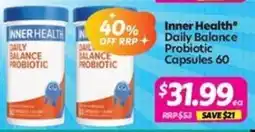 Your Discount Chemist Inner Health Daily Balance Probiotic offer