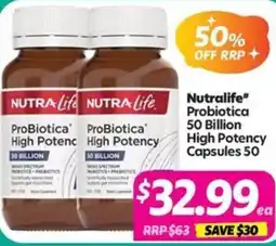 Your Discount Chemist Nutralife Probiotica 50 Billion High Potency offer