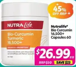 Your Discount Chemist Nutralife Bio Curcumin 16,500 offer