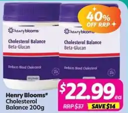 Your Discount Chemist Henry Blooms Cholesterol Balance offer