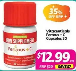 Your Discount Chemist Vitaceuticals Ferrous +C offer