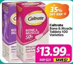 Your Discount Chemist Caltrate Bone & Muscle Tablets 100 Varieties offer