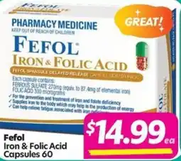 Your Discount Chemist Fefol Iron & Folic Acid offer