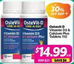 Your Discount Chemist Ostevit D Vitamin D3 & Calcium Plus offer