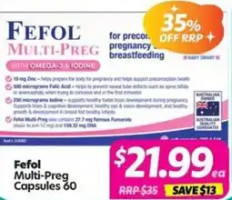 Your Discount Chemist Fefol Multi-Preg offer