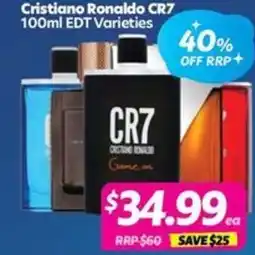 Your Discount Chemist Cristiano Ronaldo CR7 EDT Varieties offer