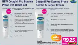 Your Discount Chemist Cetaphil Eczema Prone Itch Relief Gel or Cetaphil Eczema Prone Soothe Cream offer