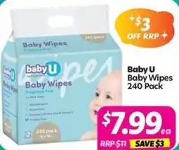Your Discount Chemist Baby U Baby Wipes offer