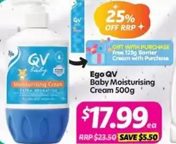 Your Discount Chemist Ego QV Baby Moisturising Cream offer