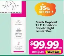 Your Discount Chemist Drunk Elephant T.L.C. Framboos Glycolic Night Serum offer