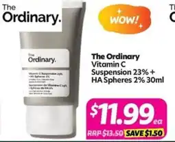 Your Discount Chemist The Ordinary Vitamin C Suspension 23%+ HA Spheres 2% offer