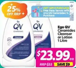 Your Discount Chemist Ego QV Ceramides Cleanser or Lotion offer