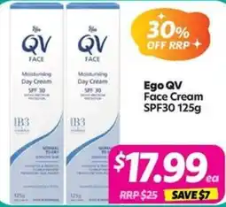 Your Discount Chemist Ego QV Face Cream SPF30 offer