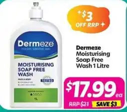 Your Discount Chemist Dermeze Moisturising Soap Free Wash offer