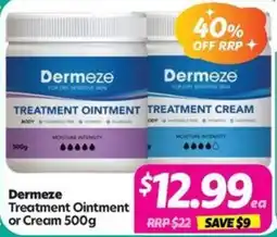 Your Discount Chemist Dermeze Treatment Ointment or Cream offer