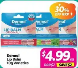 Your Discount Chemist Dermal Lip Balm Varieties offer