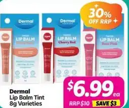 Your Discount Chemist Dermal Lip Balm Tint Varieties offer