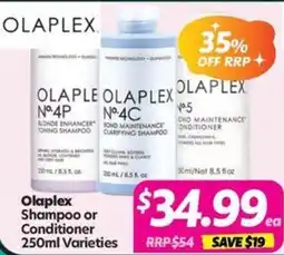 Your Discount Chemist Olaplex Shampoo or Conditioner Varieties offer