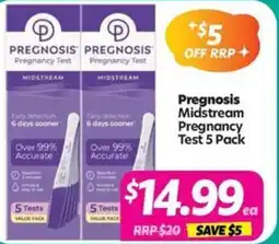 Your Discount Chemist Pregnosis Midstream Pregnancy Test offer