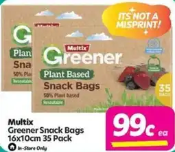Your Discount Chemist Multix Greener Snack Bags offer