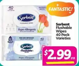 Your Discount Chemist Sorbent Flushable WipesVarieties offer