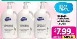Your Discount Chemist Redwin Sorbolene Moisturiser offer