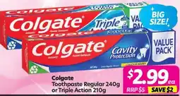 Your Discount Chemist Colgate Toothpaste Regular or Triple Action offer