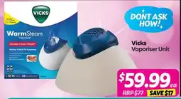 Your Discount Chemist Vicks Vaporiser Unit offer