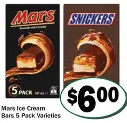 Friendly Grocer Mars Ice Cream Bars Varieties offer