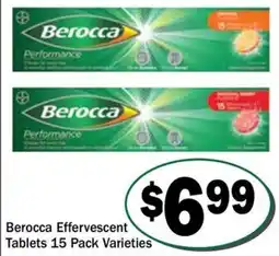 Friendly Grocer Berocca Effervescent Tablets Varieties offer